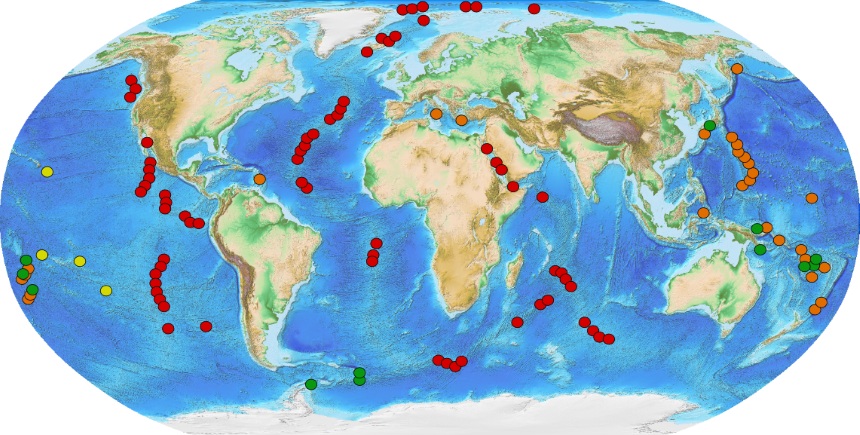 Un nuevo mapa nos da la mejor vista de los respiraderos hidrotermales.